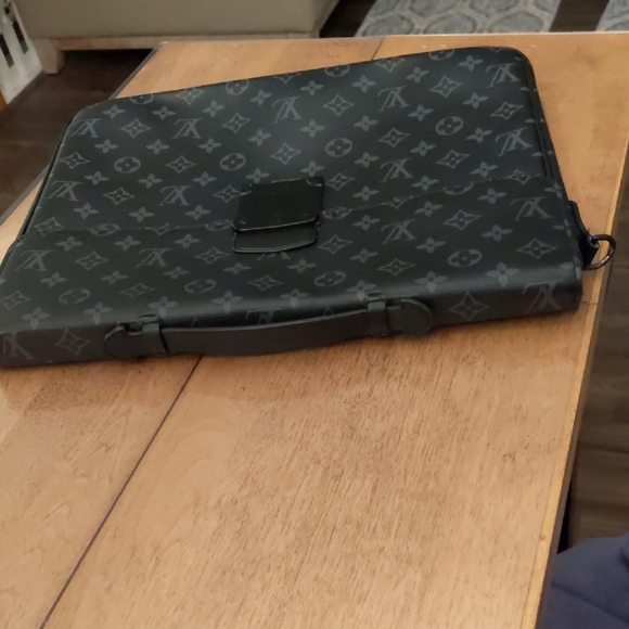 Black Monogram Briefcase - Picture 4 of 5